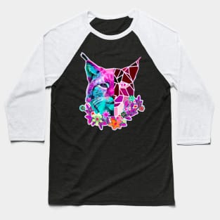 Lynx cat summer colors Baseball T-Shirt